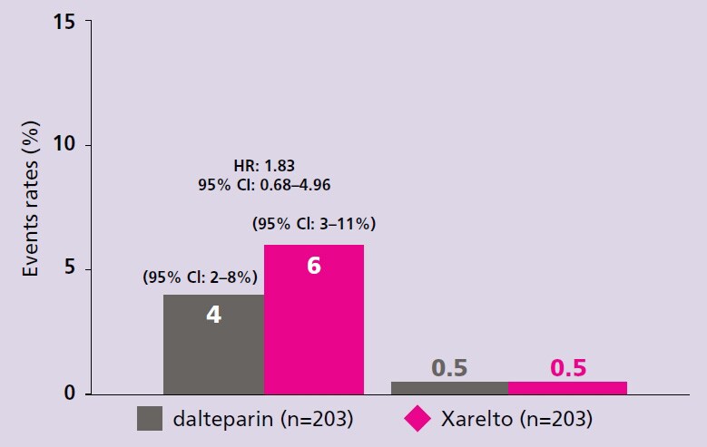 Bleeding outcomes at 6 months